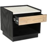 Carter Nightstand Black IK-1035-02 IK 1035 02 Carter diagR open shadsilo