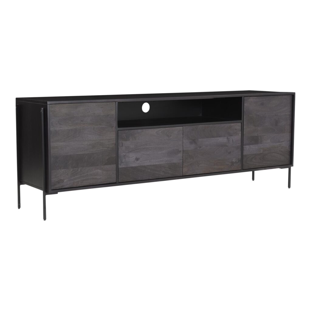 Tobin Entertainment Unit Charcoal Grey - Image 2