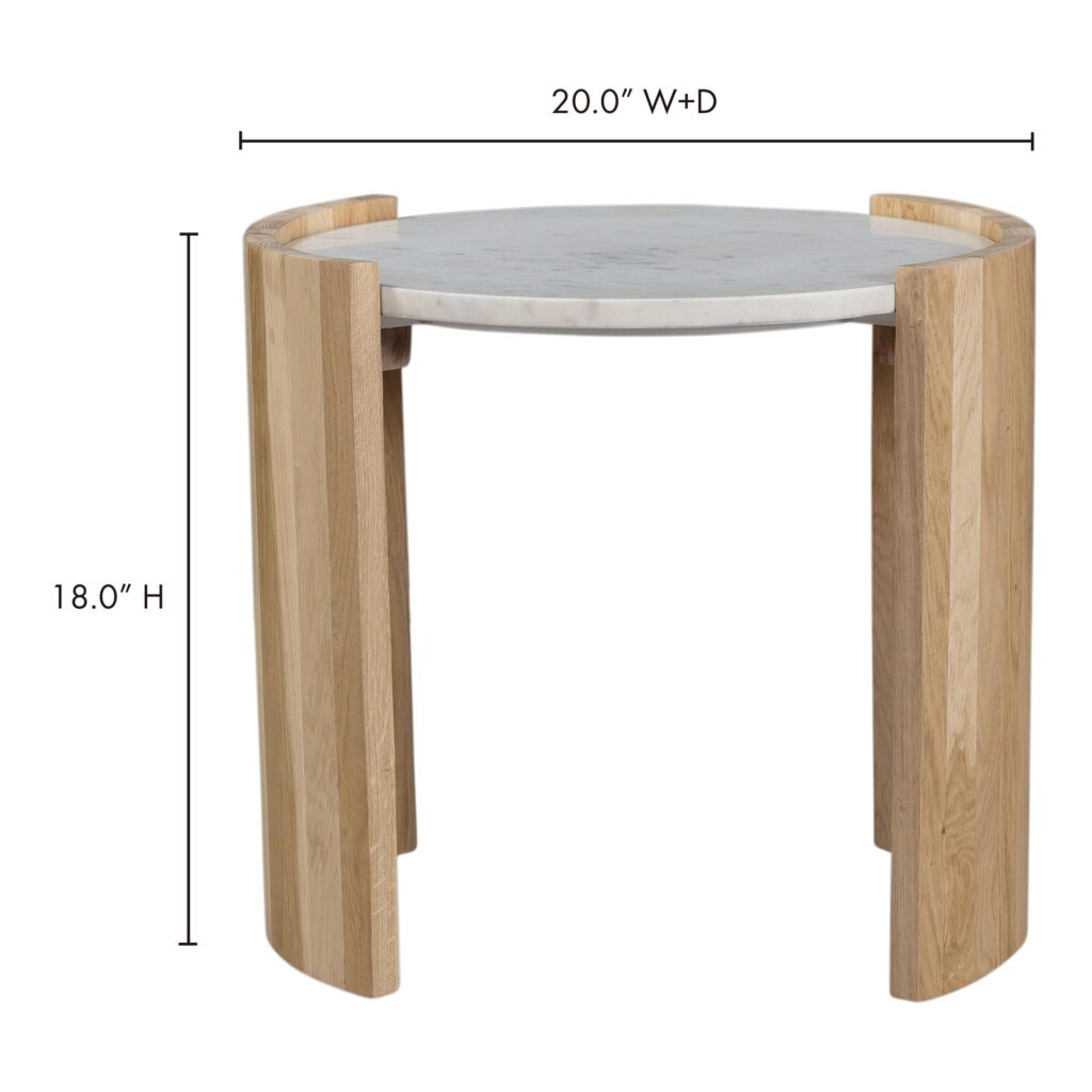 Dala Side Table White - Image 7