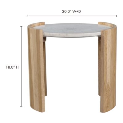 Dala Side Table White JD-1038-18-0 JD 1038 18 70