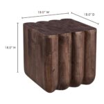 Punyo Punyo Accent Table Espresso Brown 13 Punyo Punyo Accent Table Espresso Brown JD-1047-07 JD 1047 07 70