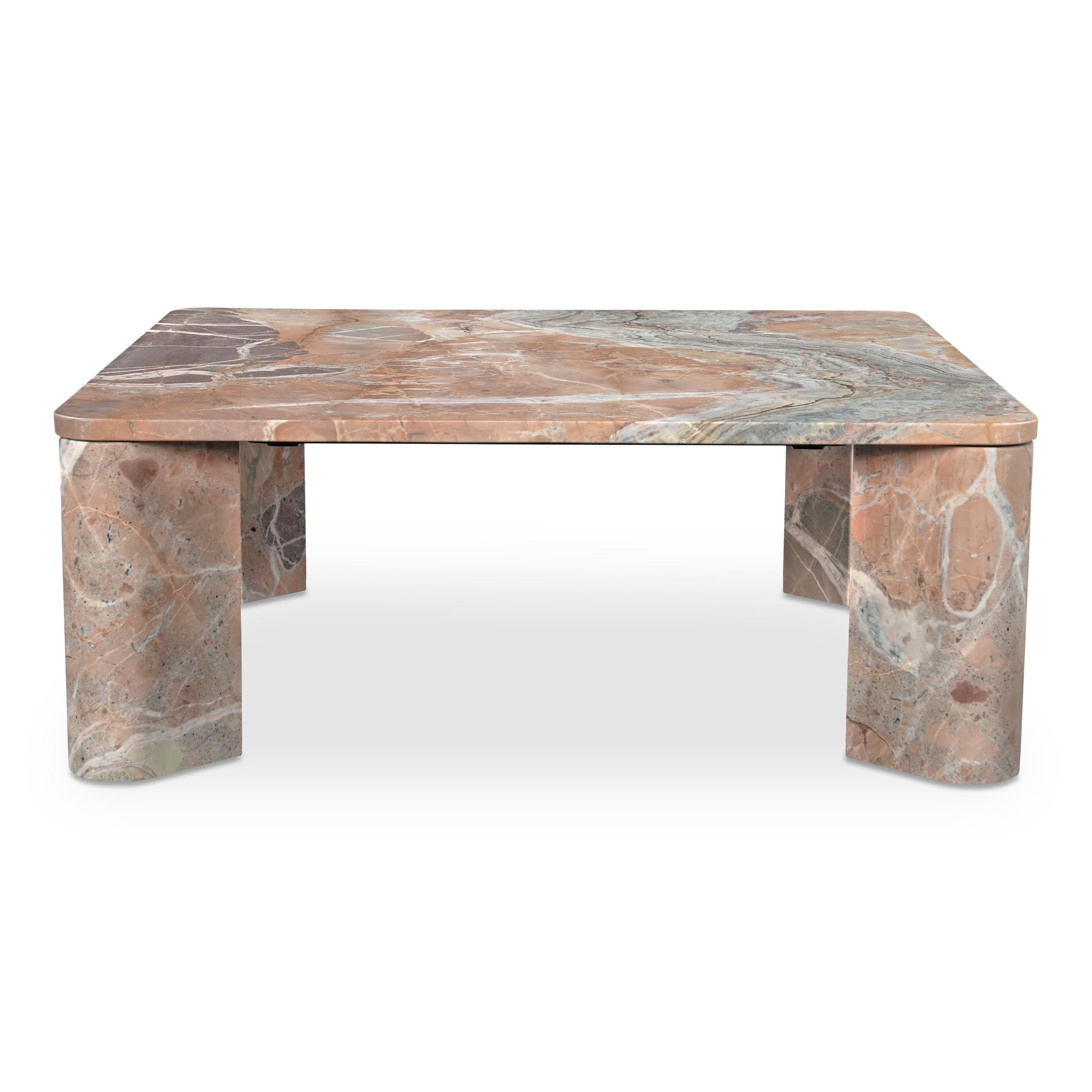 Segment Coffee Table Orange Levante Marble