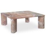 Segment Coffee Table Orange Levante Marble JD-1048-12-0 JD 1048 12 0 01