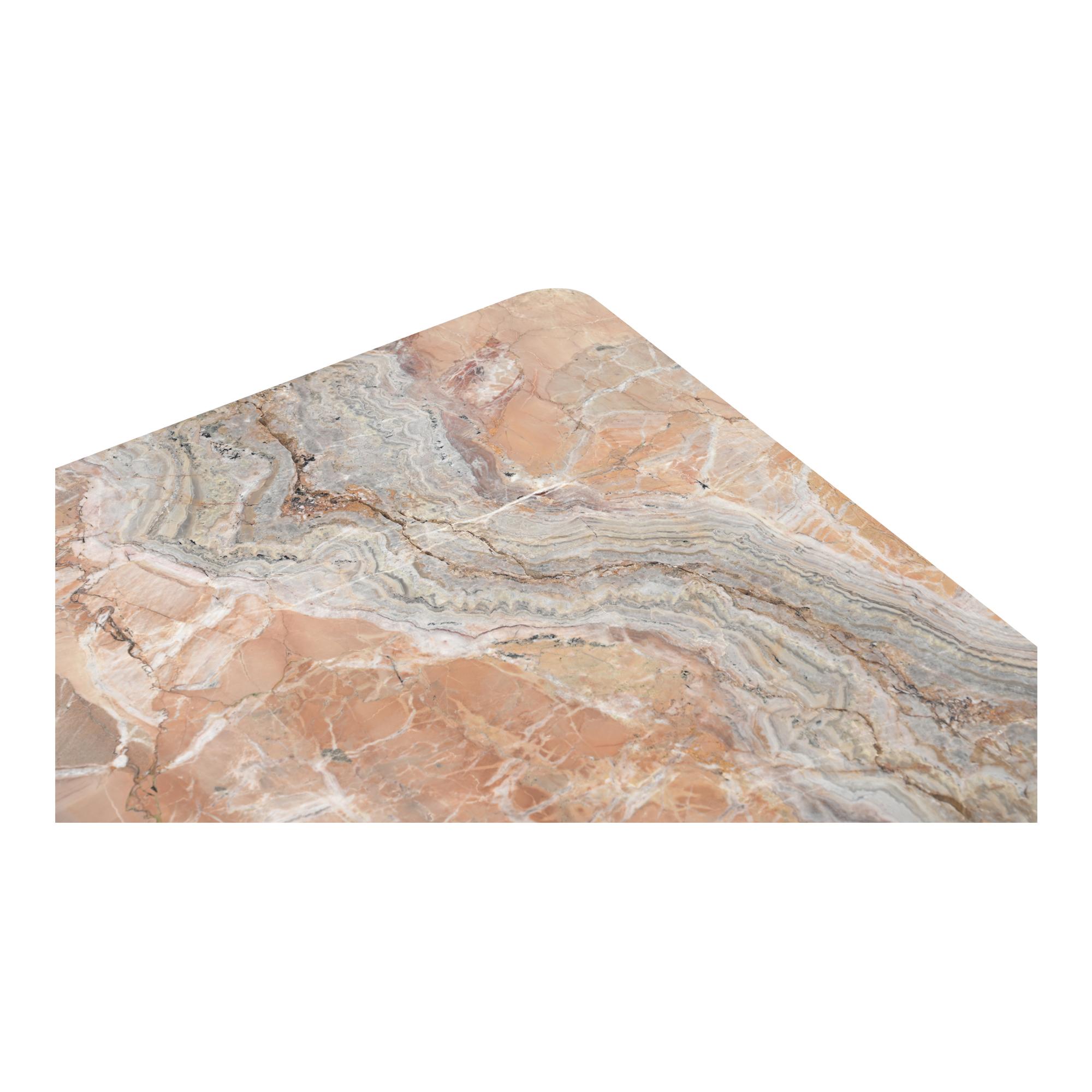 Segment Coffee Table Orange Levante Marble 6 Segment Coffee Table Orange Levante Marble - Image 6