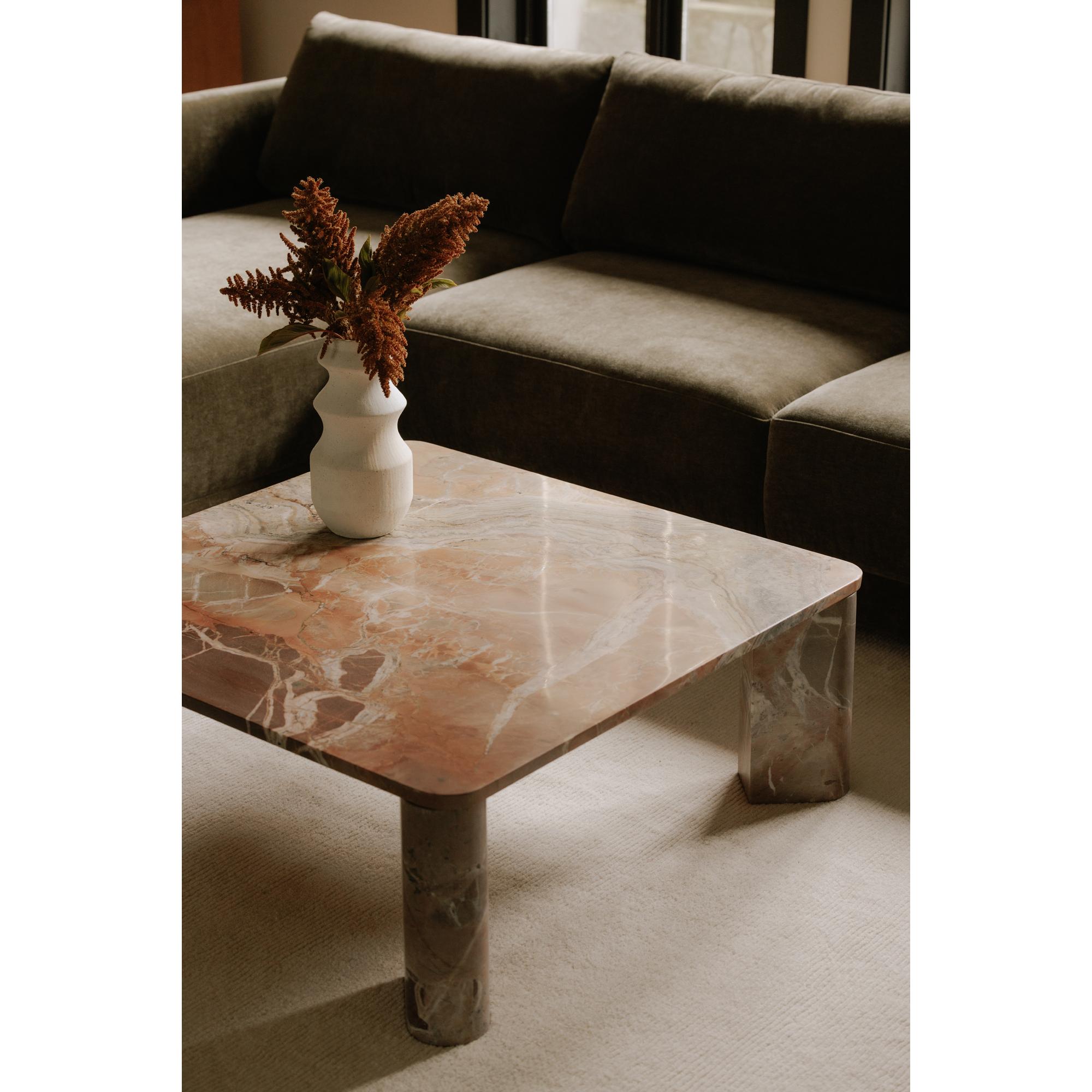Segment Coffee Table Orange Levante Marble 10 Segment Coffee Table Orange Levante Marble - Image 10