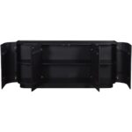 Povera 4 Door Sideboard Black JD-1050-02 JD 1050 02 01