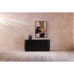 Povera 4 Door Sideboard Black JD-1050-02 JD 1050 02 32