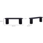 Povera Dining Bench Black JD-1053-02-0 JD 1053 02 70