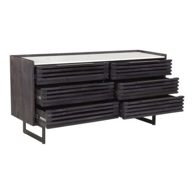 Paloma 6 Drawer Dresser Black JD-1057-07-0 JD 1057 07 02