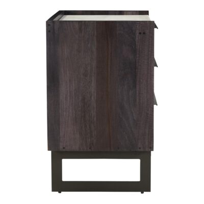 Paloma 3 Drawer Nightstand Charcoal Grey JD-1058-07-0 JD 1058 07 04