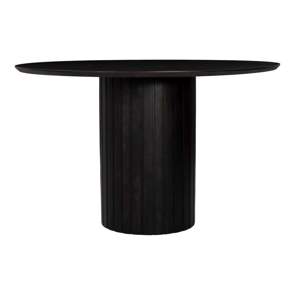 Povera Round Dining Table Black