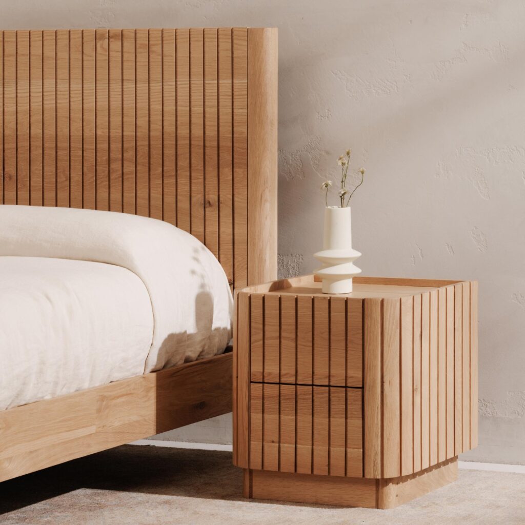 Povera King Bed Natural Oak - Image 10