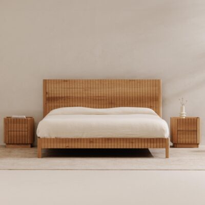 Povera King Bed Natural Oak JD-1061-24-0 JD 1061 24 0 50