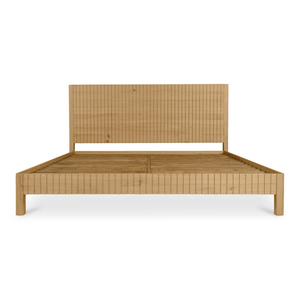 Povera King Bed Natural Oak - Image 2