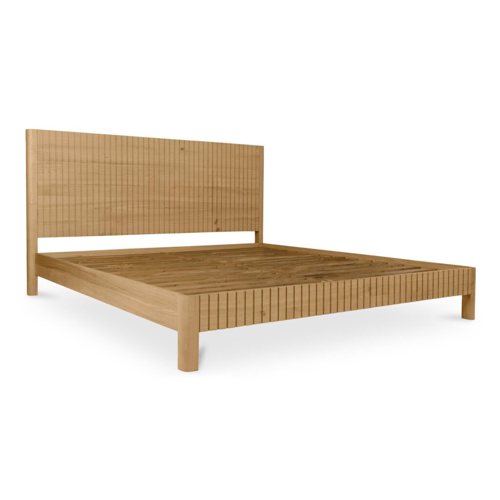 Povera King Bed Natural Oak - Image 3