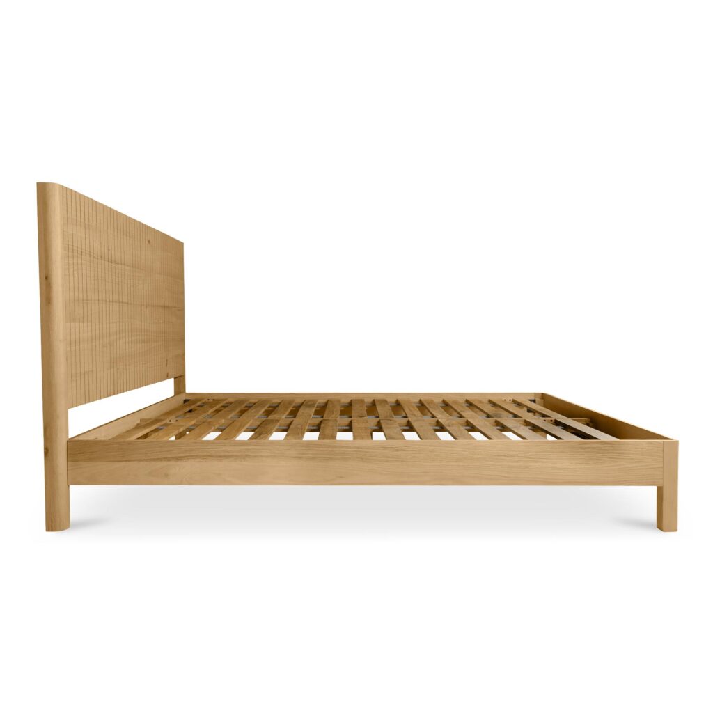 Povera King Bed Natural Oak - Image 4