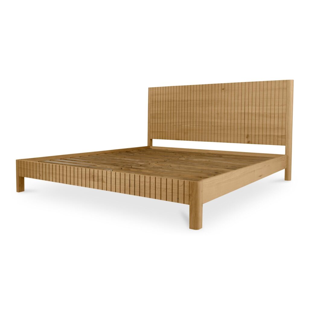 Povera King Bed Natural Oak - Image 5