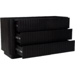 Povera 6 Drawer Dresser Black JD-1062-02 JD 1062 02 03