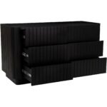 Povera 6 Drawer Dresser Black JD-1062-02 JD 1062 02 04