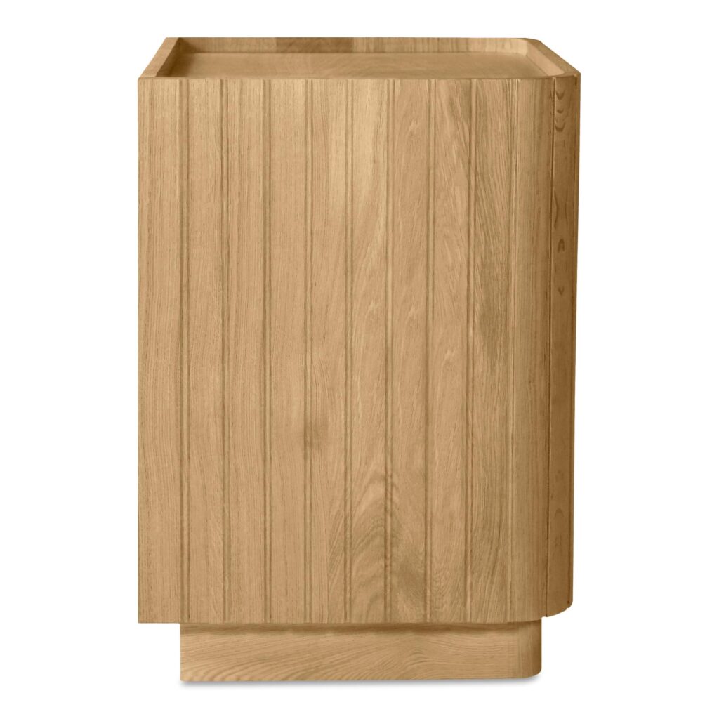 Povera 3 Drawer Nightstand Natural Oak - Image 5