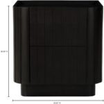 Povera Nightstand Black JD-1064-02 JD 1064 02 70