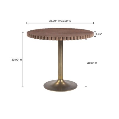 Nomi Cafe Table Brown JD-1066-03-0 JD 1066 03 0 70