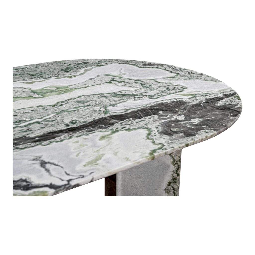 Celia Oval Dining Table Green Onyx Marble - Image 6