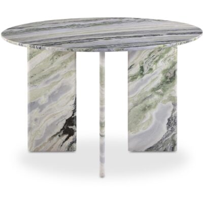 Celia Round Dining Table Green Onyx Marble