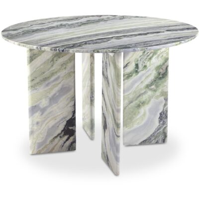Celia Round Dining Table Green Onyx Marble