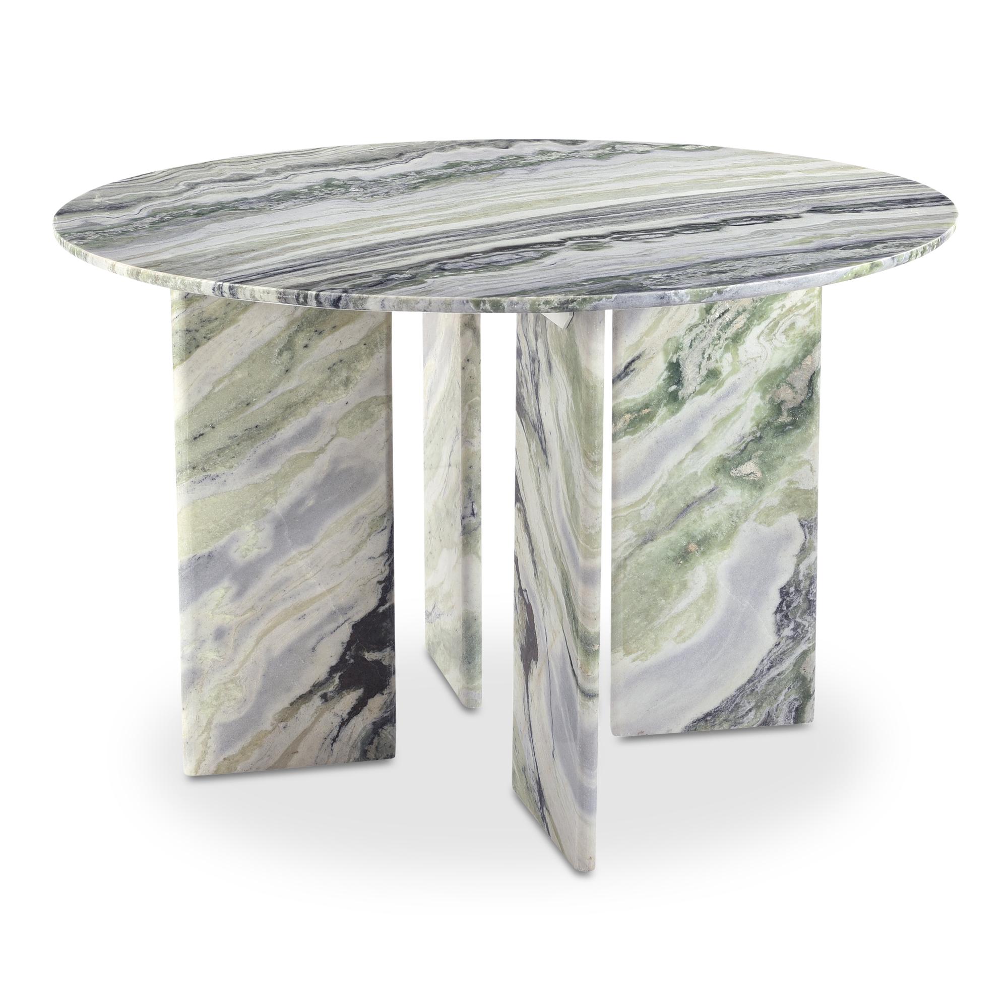 Celia Round Dining Table Green Onyx Marble 2 Celia Round Dining Table Green Onyx Marble - Image 2