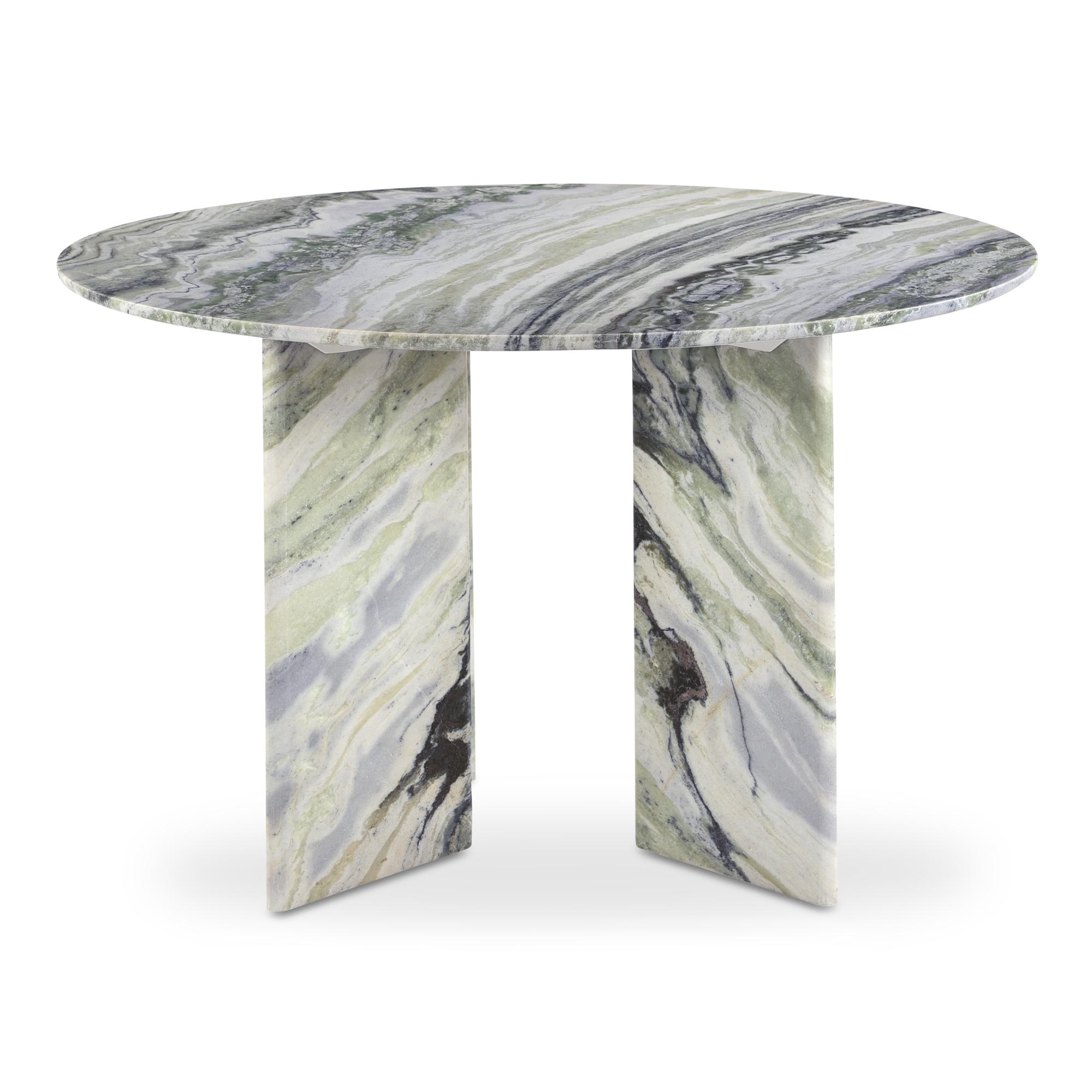 Celia Round Dining Table Green Onyx Marble 3 Celia Round Dining Table Green Onyx Marble - Image 3