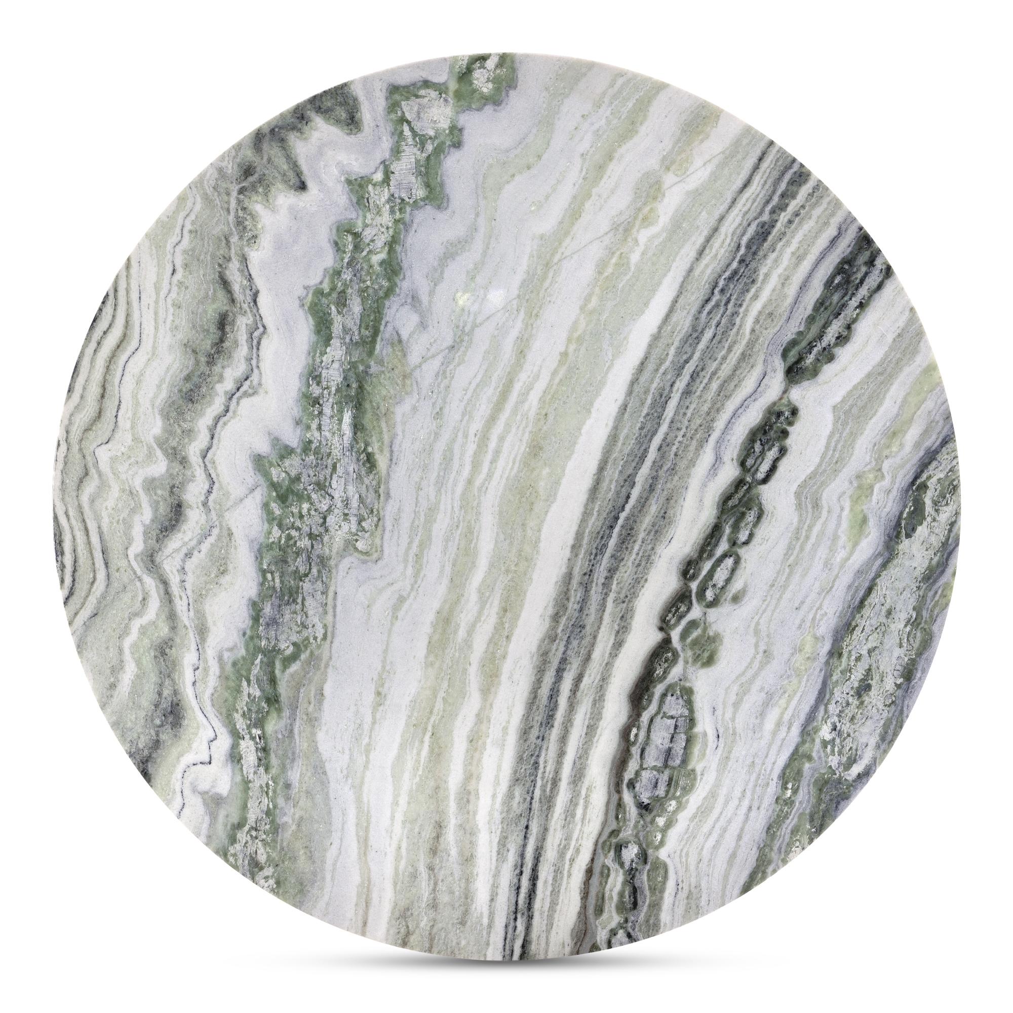 Celia Round Dining Table Green Onyx Marble 4 Celia Round Dining Table Green Onyx Marble - Image 4