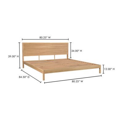 Teeda King Bed Natural JD-1079-24-0 JD 1079 24 0 70