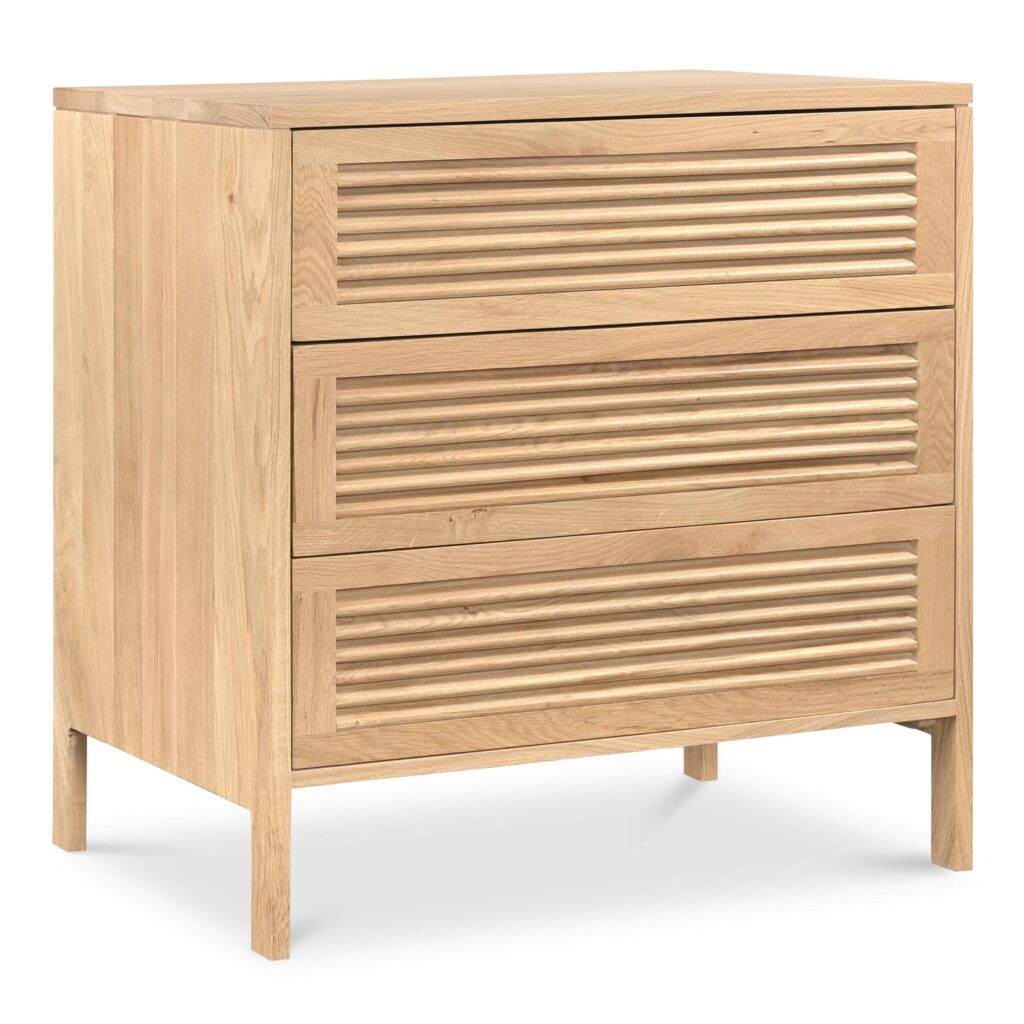 Teeda 3 Drawer Nightstand Natural - Image 2