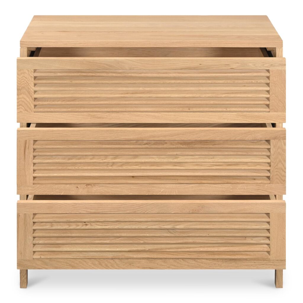 Teeda 3 Drawer Nightstand Natural - Image 6