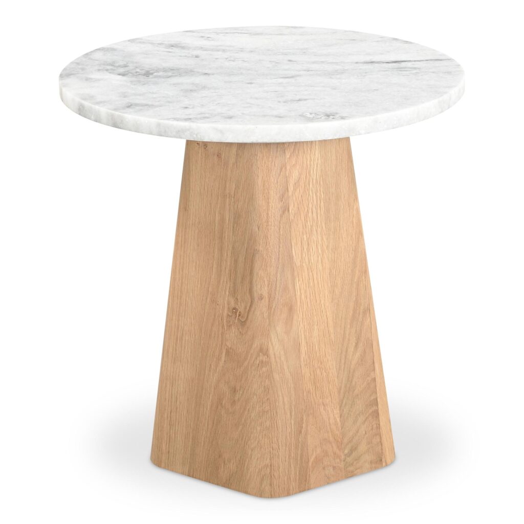 Evelyn Accent Table Ashen Gray Matrix Marble - Image 3