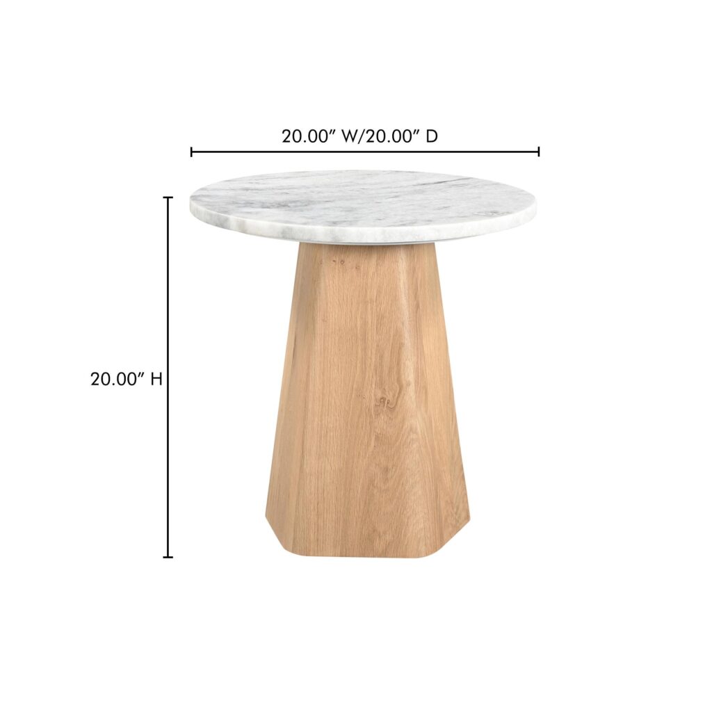 Evelyn Accent Table Ashen Gray Matrix Marble - Image 11