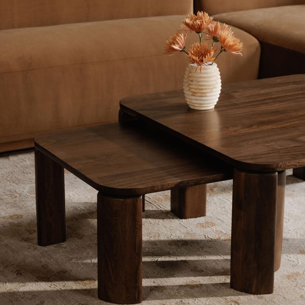 Bailey Nesting Coffee Table Deep Brown - Image 6