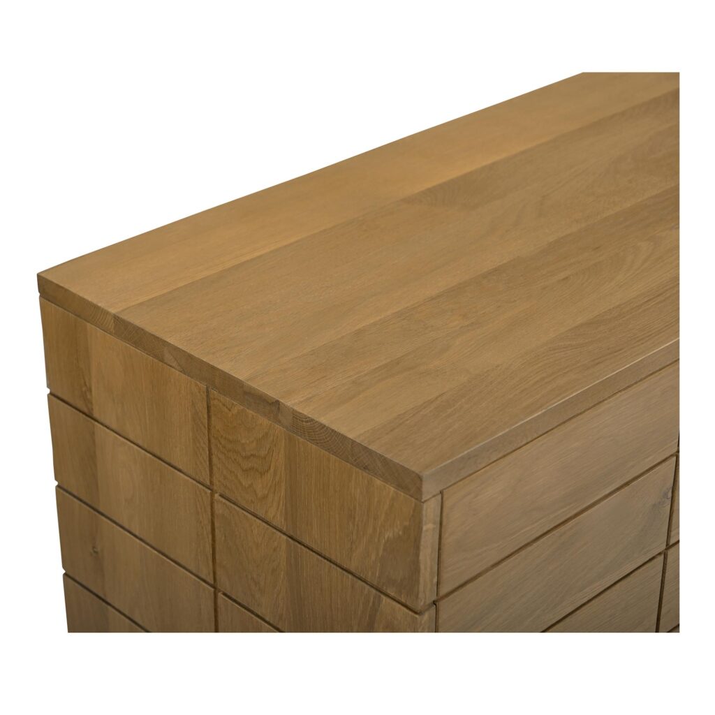 Gia 6 Drawer Dresser Brown - Image 7