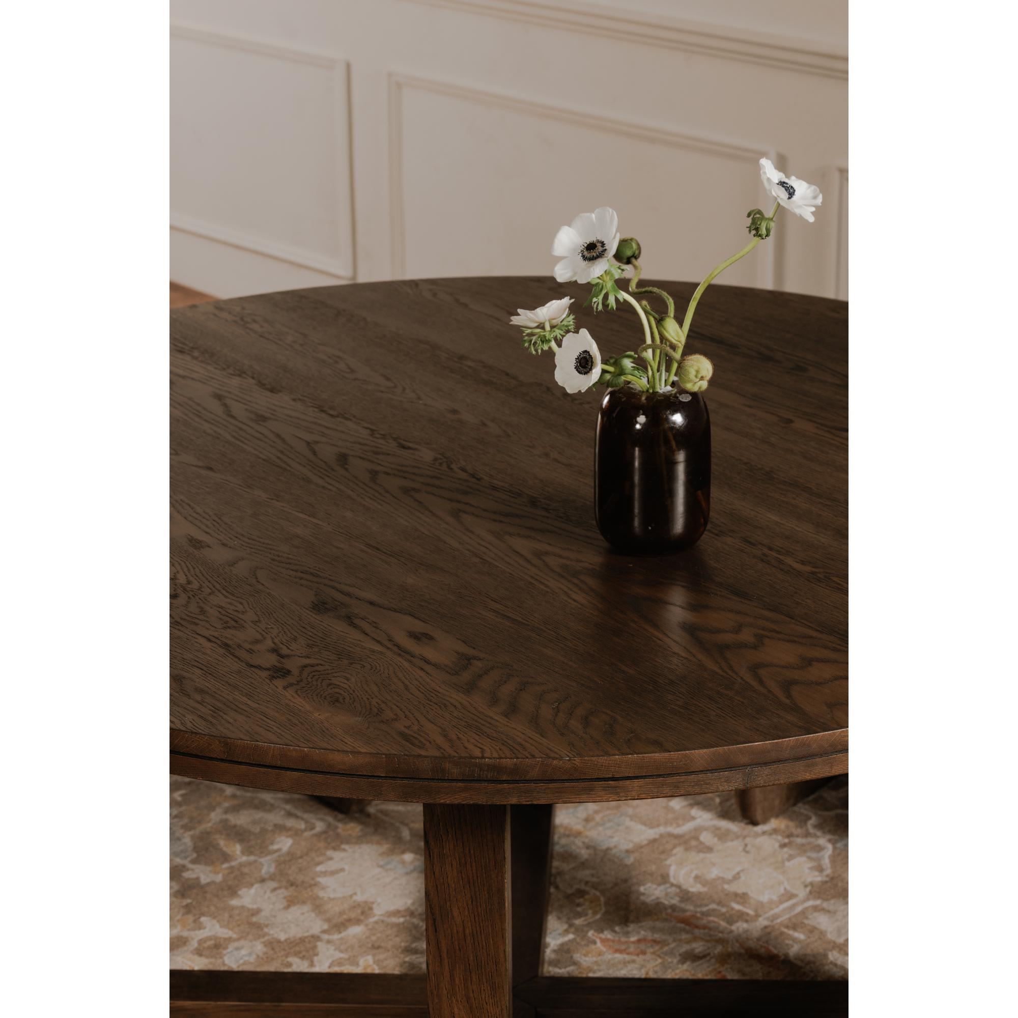 Joel Dining Table Dark Brown 8 Joel Dining Table Dark Brown - Image 8