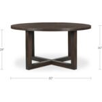 Joel Dining Table Dark Brown JD-1101-20-0 JD 1101 20 0 Joel DIM 70
