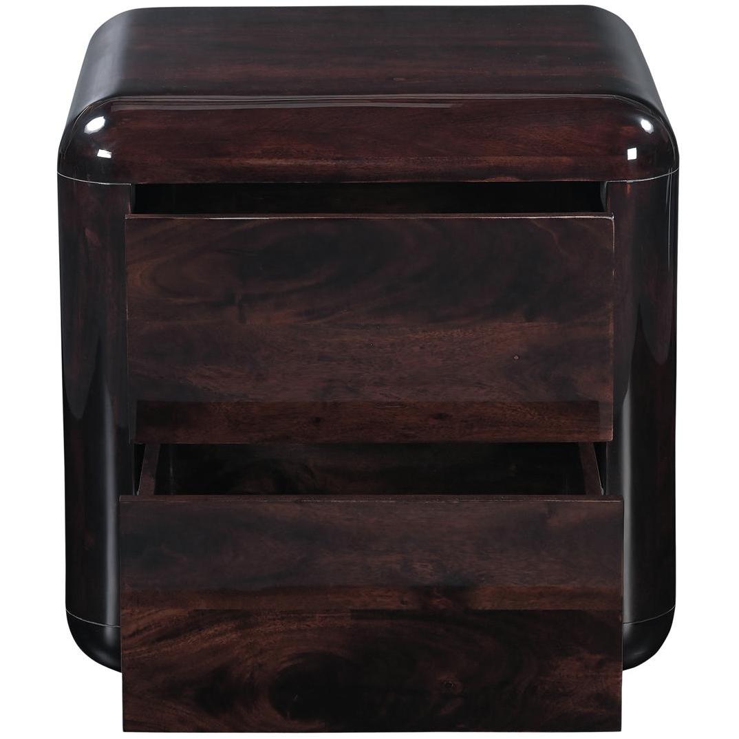 Rory Nightstand Dark Brown 4 Rory Nightstand Dark Brown - Image 4