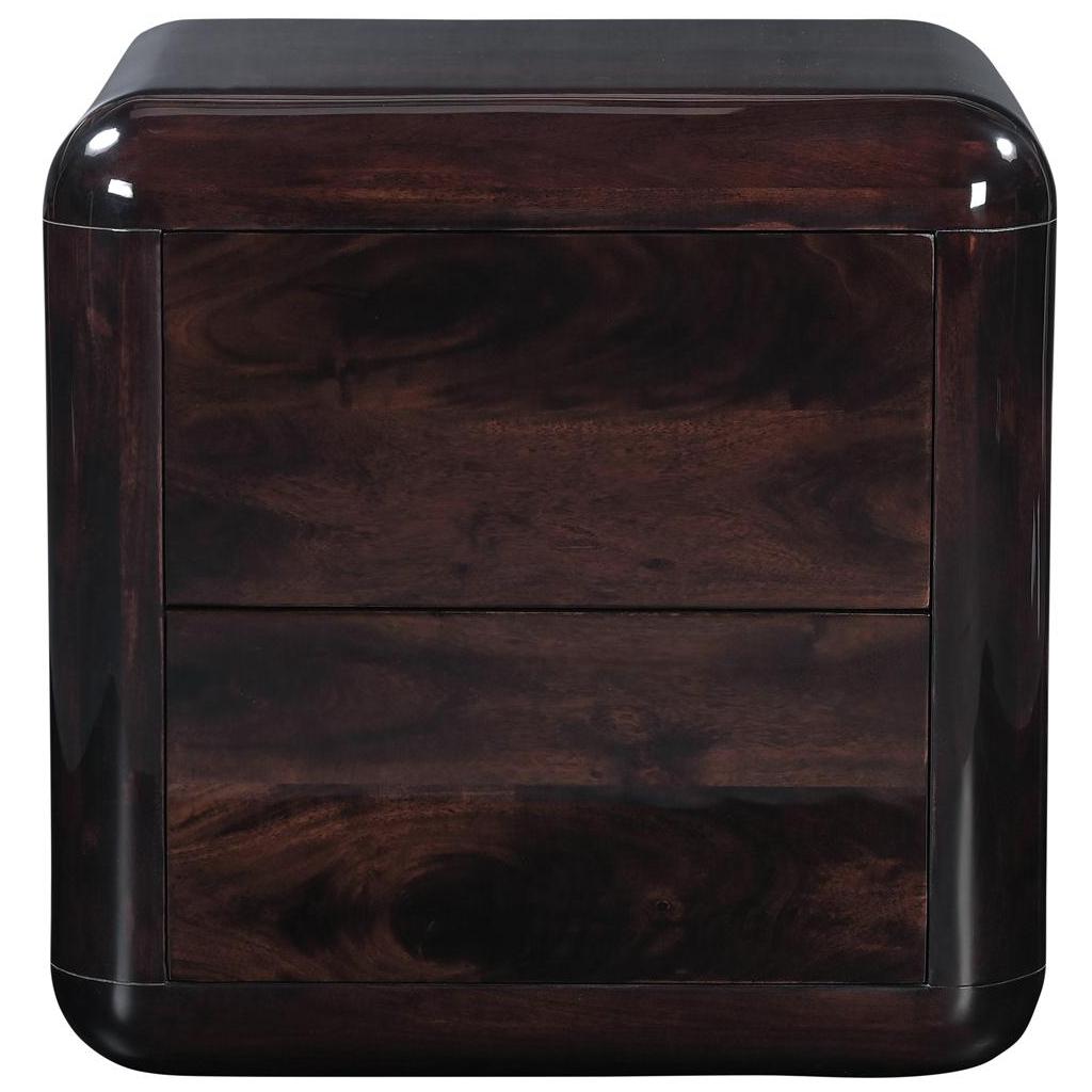 Rory Nightstand Dark Brown 1 Rory Nightstand Dark Brown