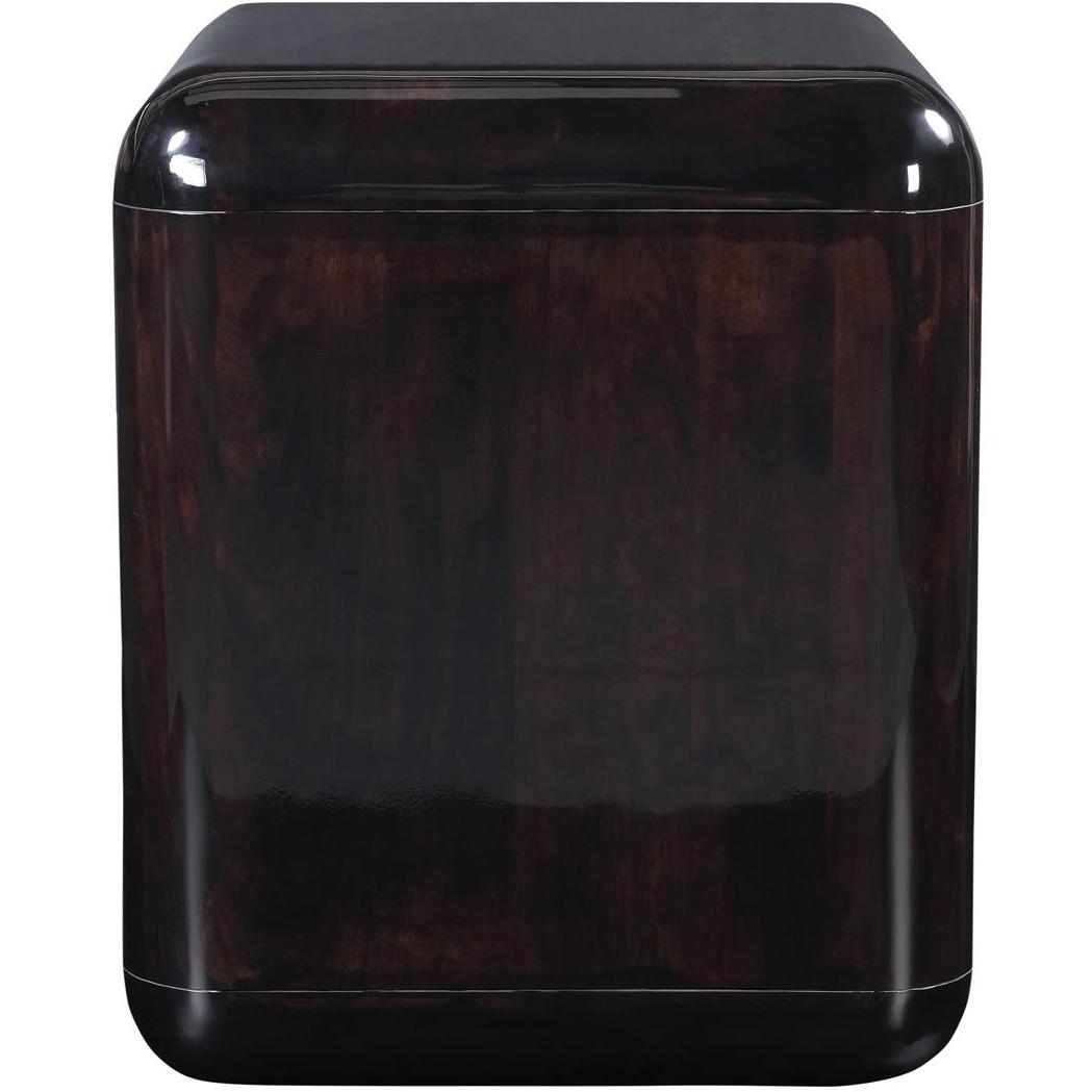 Rory Nightstand Dark Brown 3 Rory Nightstand Dark Brown - Image 3