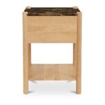 Elio Nightstand Dark Emperador Marble JD-1104-20 JD 1104 20 Elio side left01 shadsilo