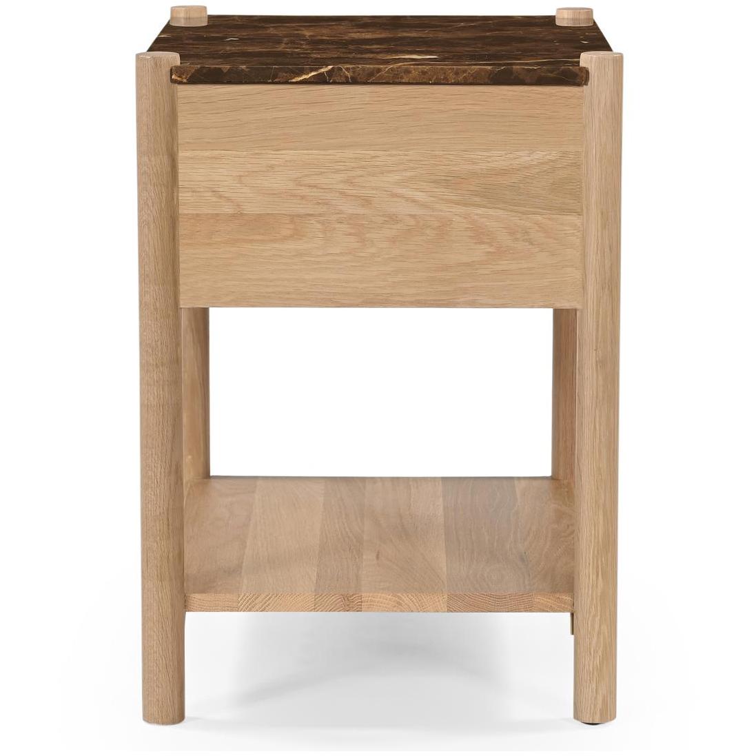 Elio Nightstand Dark Emperador Marble 3 Elio Nightstand Dark Emperador Marble - Image 3