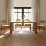 Segment Dining Table Wood Small Heritage Brown JD-1107-20-0 JD 1107 20 0 00