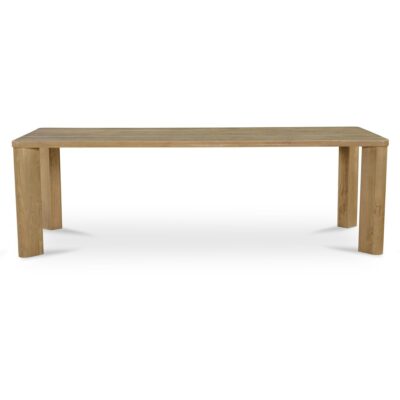 Segment Dining Table Wood Large Heritage Brown