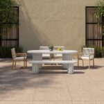 Eris Outdoor Dining Bench JK-1012-18-0 JK 1012 18 0 00