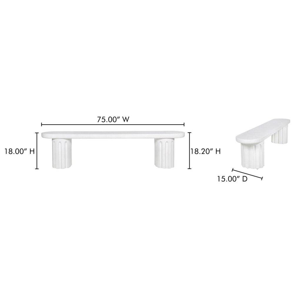 Eris Outdoor Dining Bench - Image 10